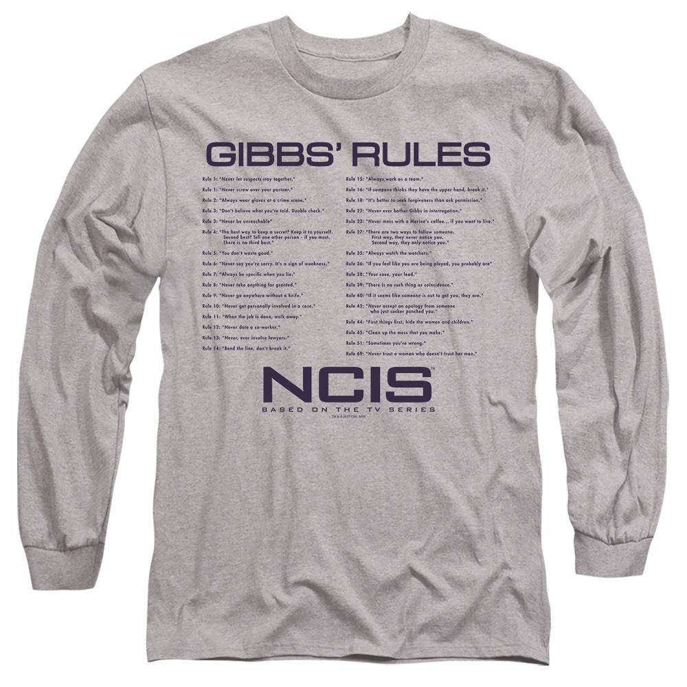 Sport Heather - Front - NCIS Unisex Adult Gibbs Rules T-Shirt