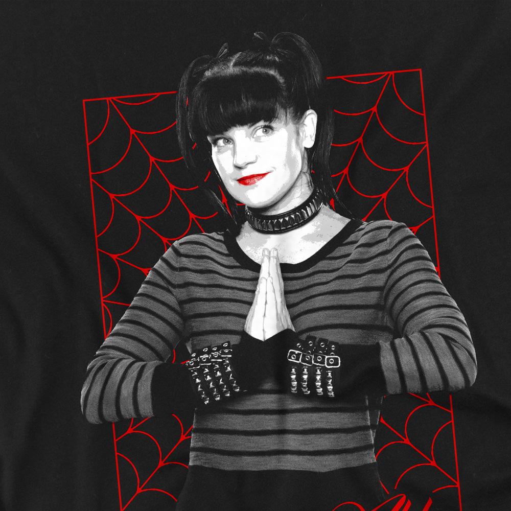 Black - Back - NCIS Unisex Adult Abby Web T-Shirt