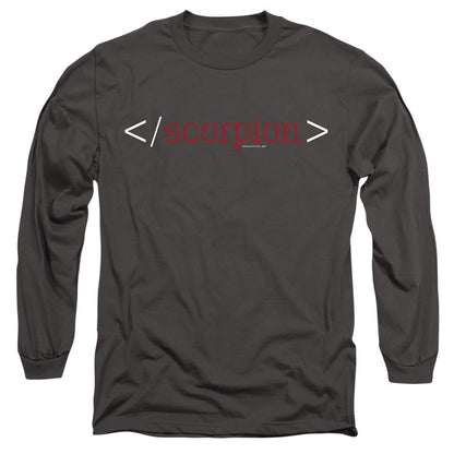 Charcoal - Side - Scorpion Unisex Adult Logo T-Shirt