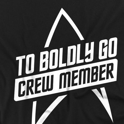 Black - Back - Star Trek Unisex Adult The Next Generation Crew Member T-Shirt