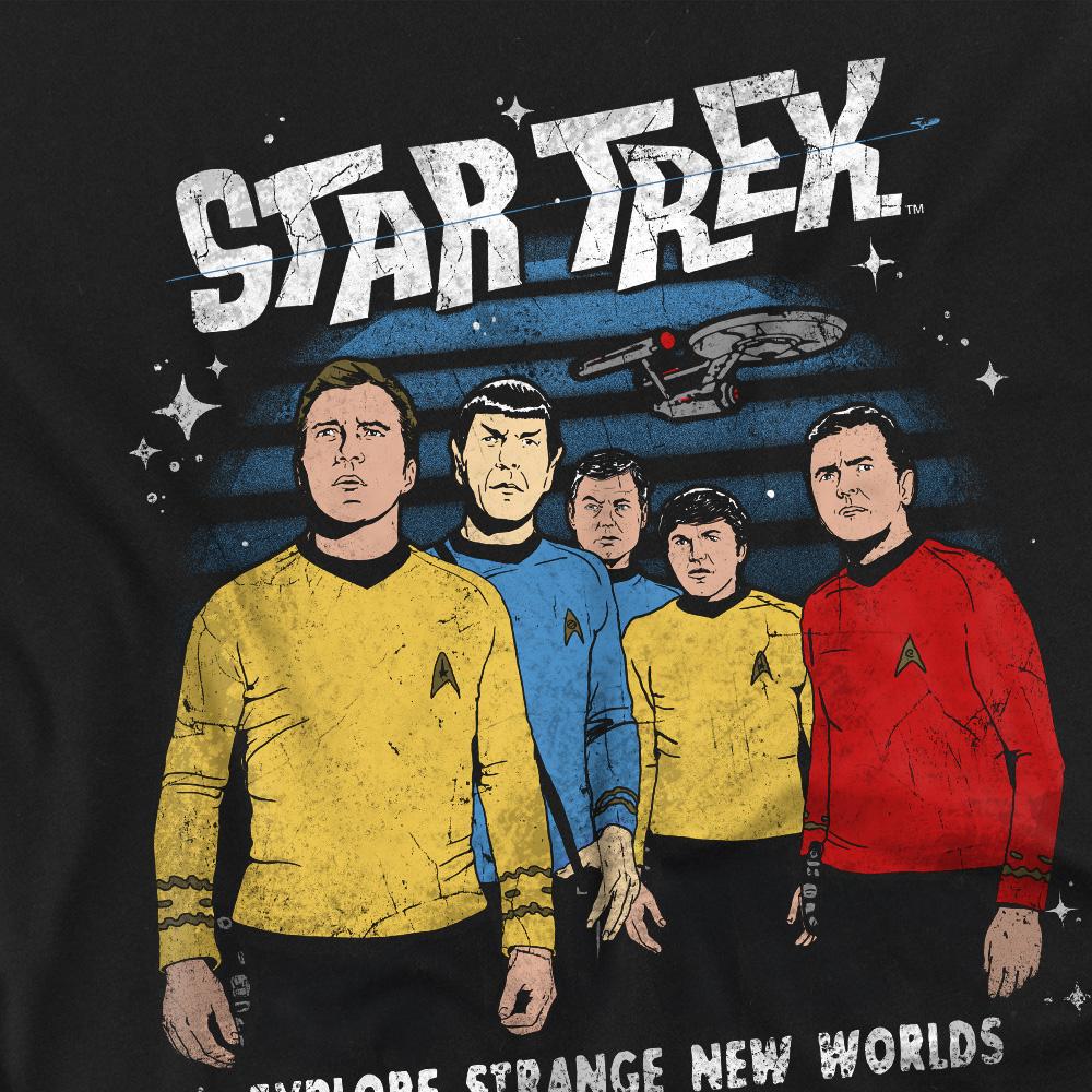 Black - Back - Star Trek Unisex Adult Strange New World T-Shirt