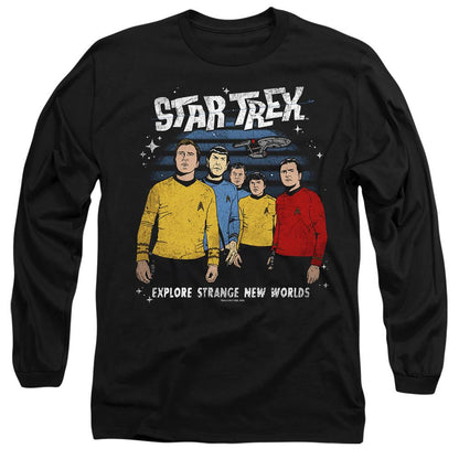 Black - Side - Star Trek Unisex Adult Strange New World T-Shirt