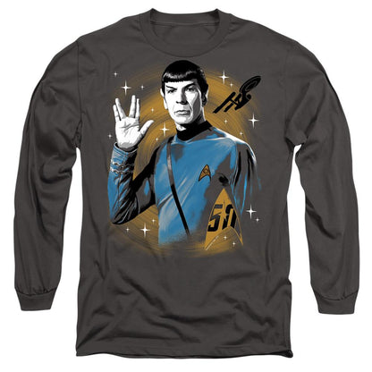 Charcoal - Side - Star Trek Unisex Adult Prosper Space T-Shirt
