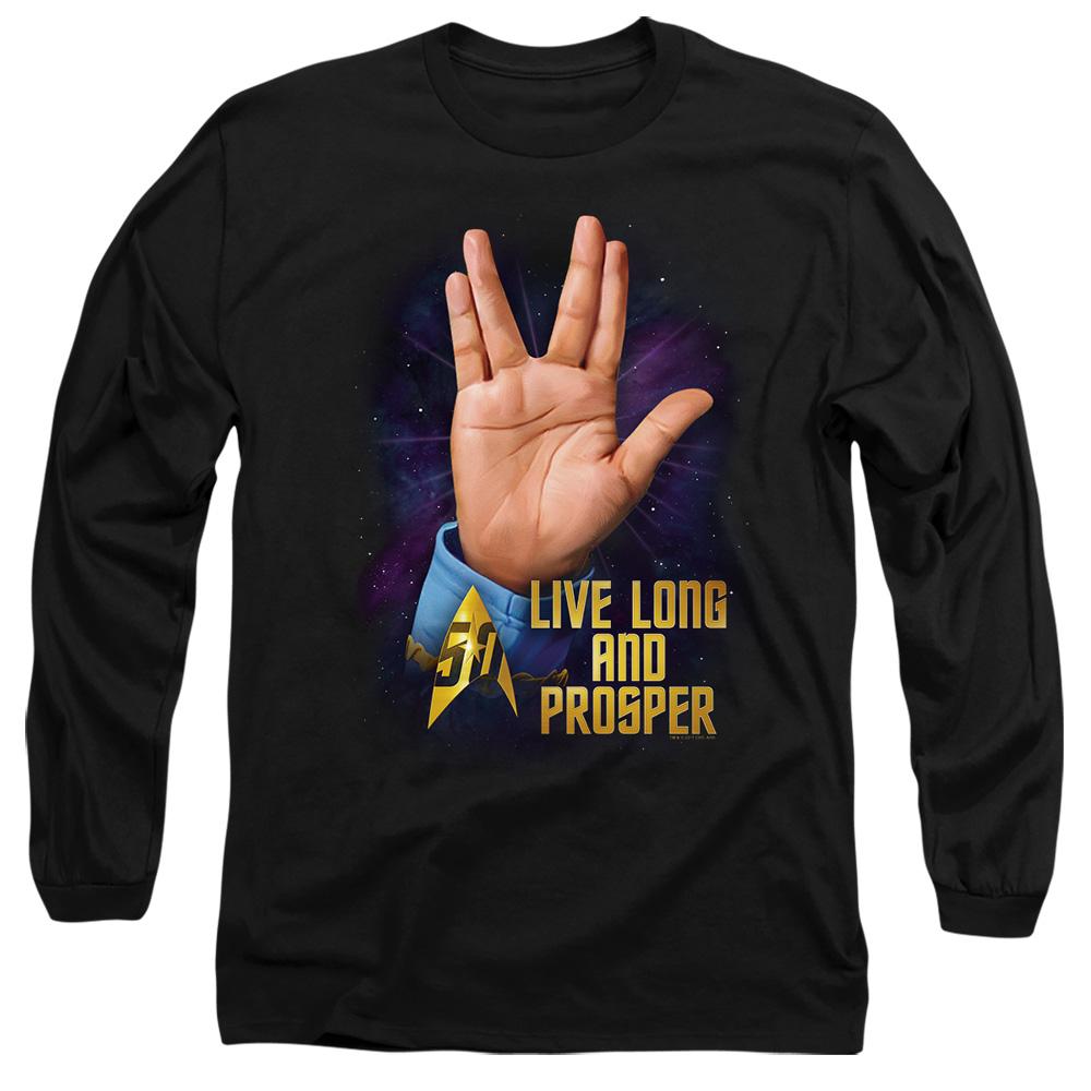 Black - Side - Star Trek Unisex Adult LLAP 50 T-Shirt