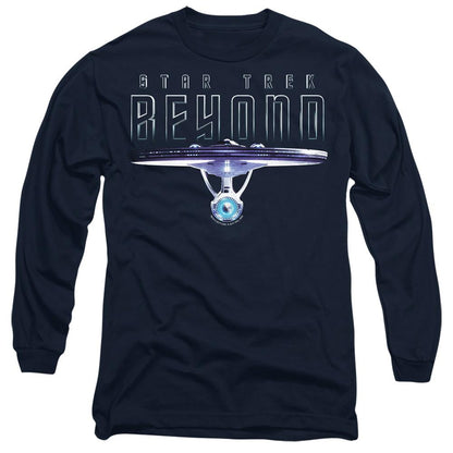 Navy - Side - Star Trek Beyond Unisex Adult Enterprise Beyond T-Shirt