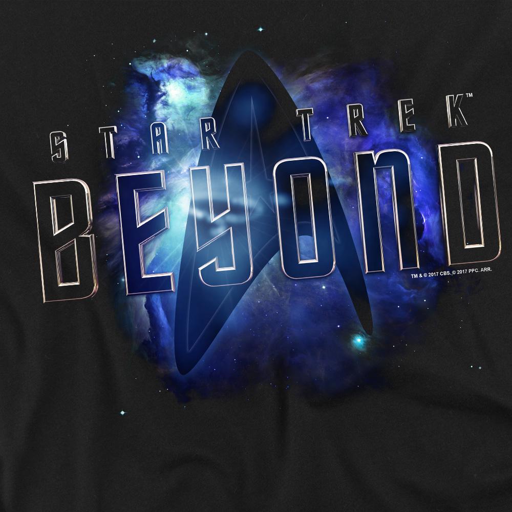 Black - Back - Star Trek Beyond Unisex Adult Galaxy T-Shirt