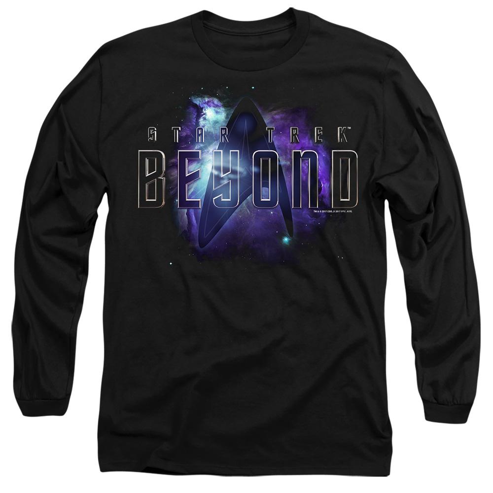 Black - Side - Star Trek Beyond Unisex Adult Galaxy T-Shirt