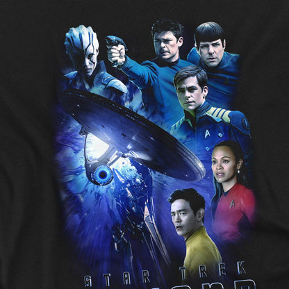 Black - Back - Star Trek Beyond Unisex Adult Cast T-Shirt