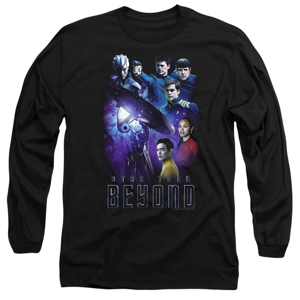 Black - Side - Star Trek Beyond Unisex Adult Cast T-Shirt