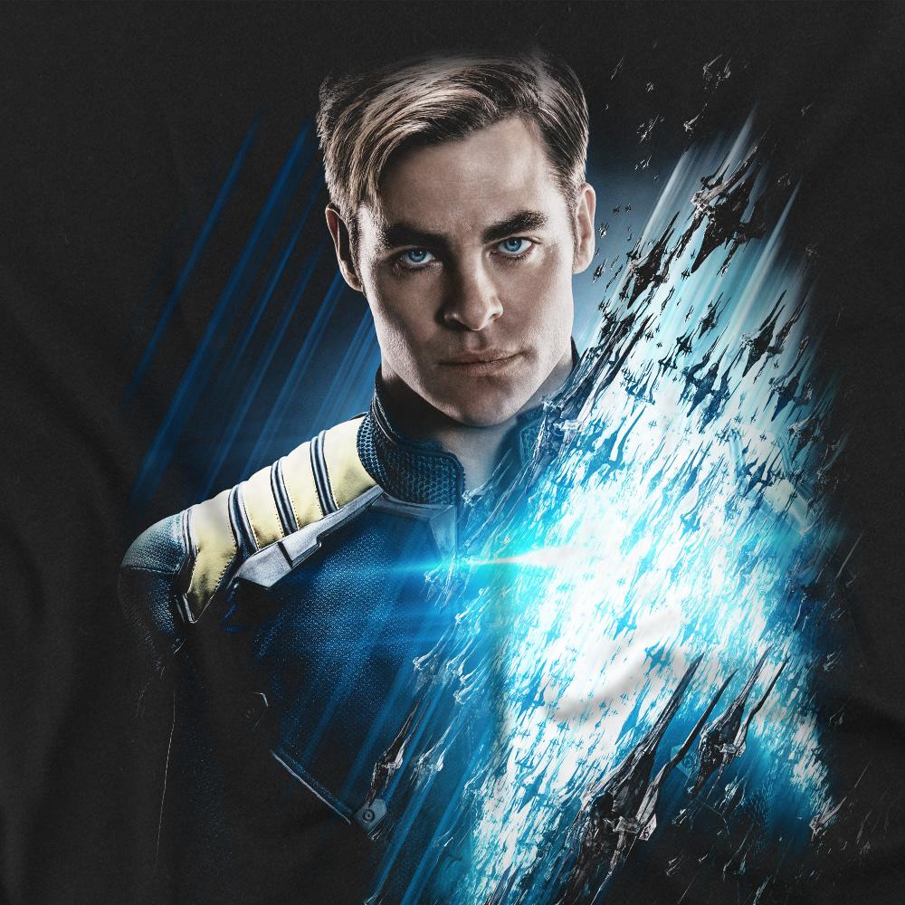 Black - Back - Star Trek Beyond Unisex Adult Captain Kirk Poster T-Shirt