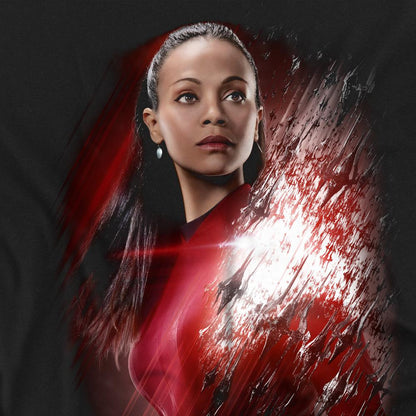 Black - Back - Star Trek Beyond Unisex Adult Uhura Poster T-Shirt