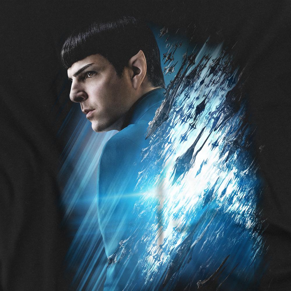 Black - Back - Star Trek Beyond Unisex Adult Spock Poster T-Shirt