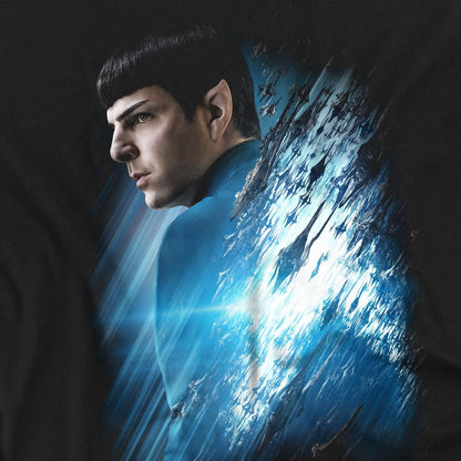 Black - Back - Star Trek Beyond Unisex Adult Spock Poster T-Shirt