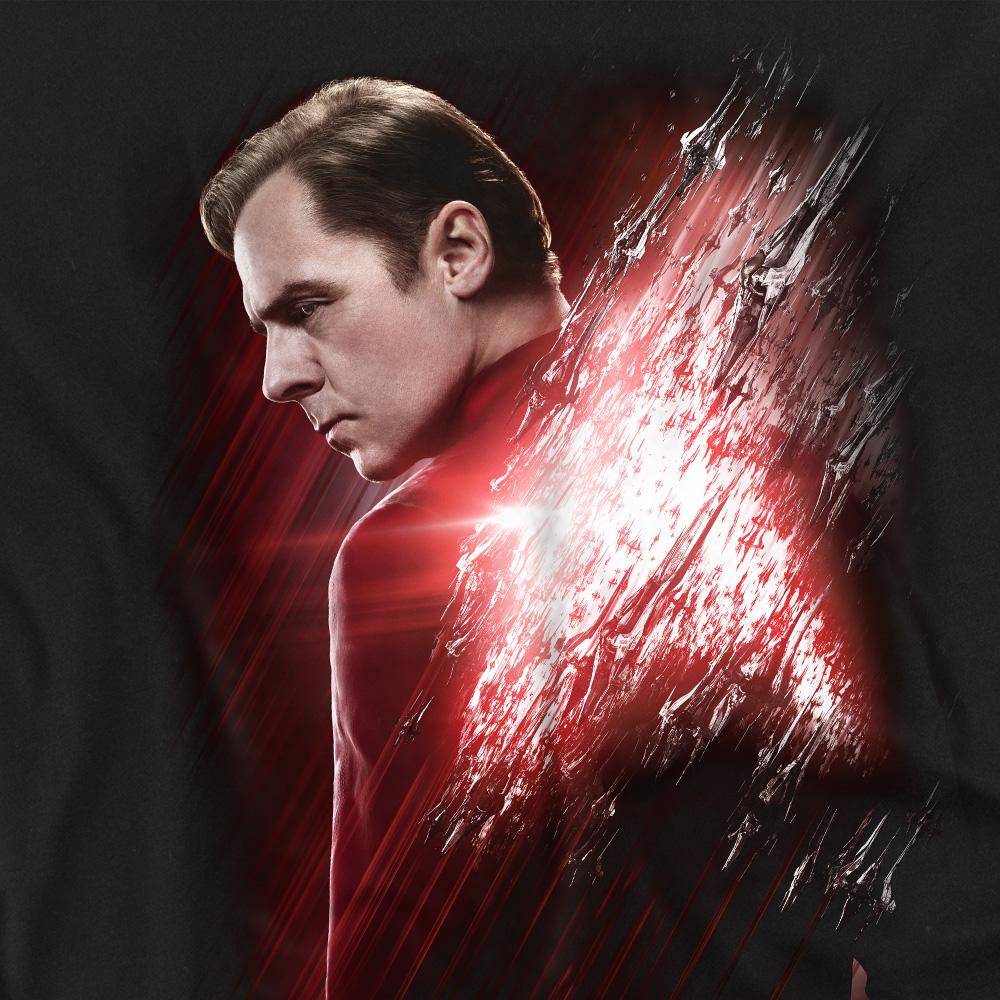 Black - Side - Star Trek Beyond Unisex Adult Scotty Poster T-Shirt