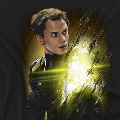 Black - Back - Star Trek Beyond Unisex Adult Chekov Poster T-Shirt