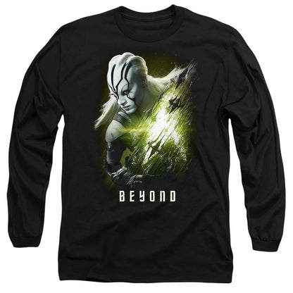 Black - Side - Star Trek Beyond Unisex Adult Jaylah Poster T-Shirt