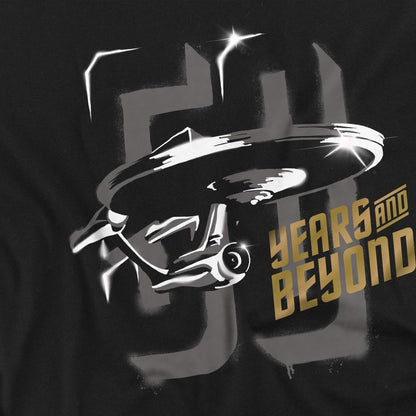 Black - Back - Star Trek Beyond Unisex Adult 50 Years & Beyond T-Shirt