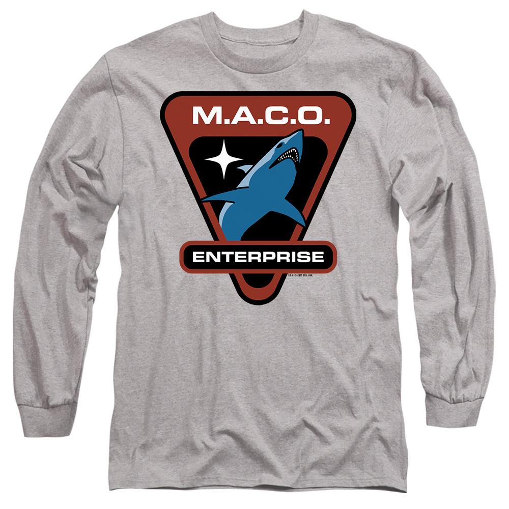 Sport Heather - Side - Star Trek Unisex Adult MACO Patch T-Shirt