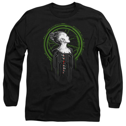 Black - Side - Star Trek Unisex Adult Borg Queen T-Shirt
