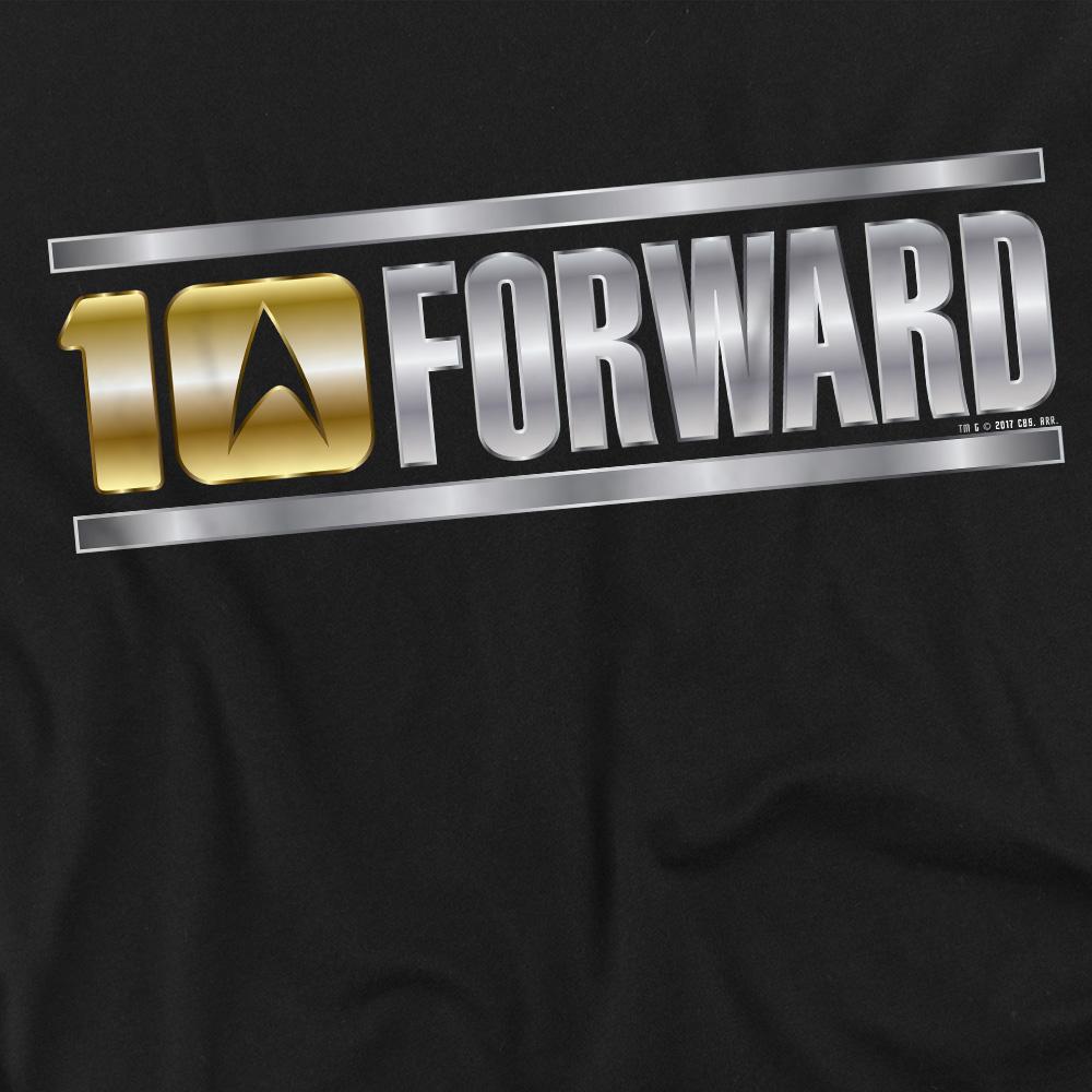 Black - Back - Star Trek Unisex Adult Ten Forward T-Shirt