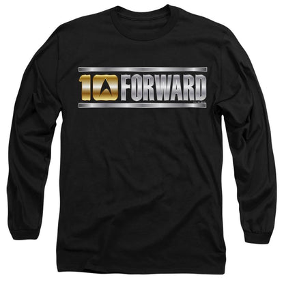 Black - Side - Star Trek Unisex Adult Ten Forward T-Shirt