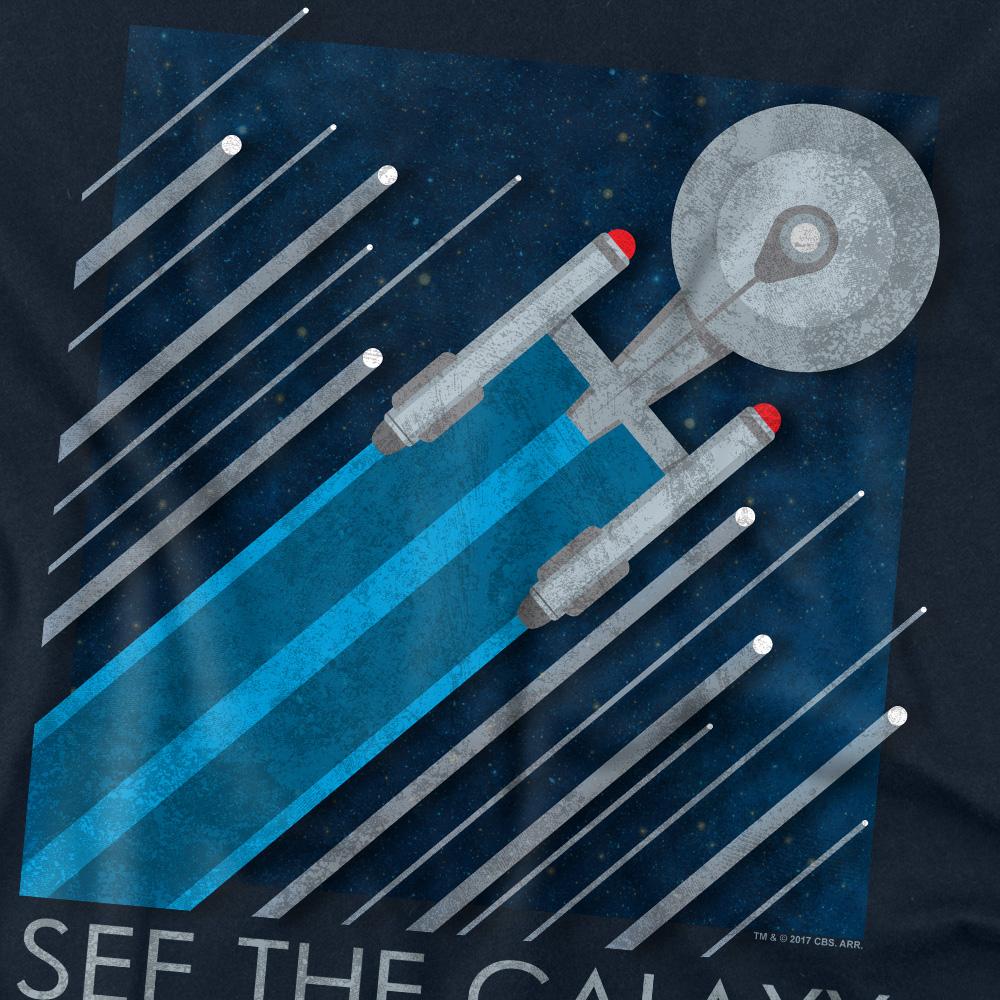 Navy - Back - Star Trek Unisex Adult Starfleet Recruitment Poster T-Shirt