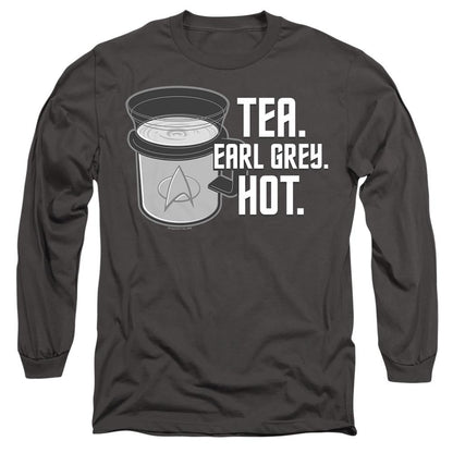 Charcoal - Side - Star Trek Unisex Adult Earl Grey T-Shirt