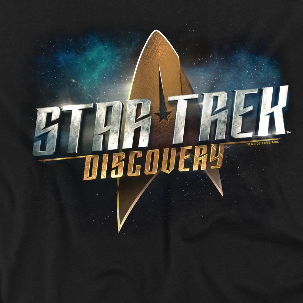 Black - Back - Star Trek: Discovery Unisex Adult Logo T-Shirt