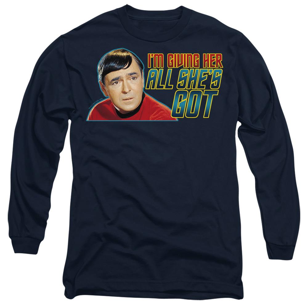 Navy - Side - Star Trek Unisex Adult All She´s Got T-Shirt