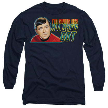 Navy - Side - Star Trek Unisex Adult All She´s Got T-Shirt