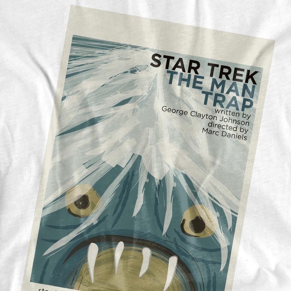 White - Back - Star Trek Unisex Adult The Original Series Episode 1 T-Shirt