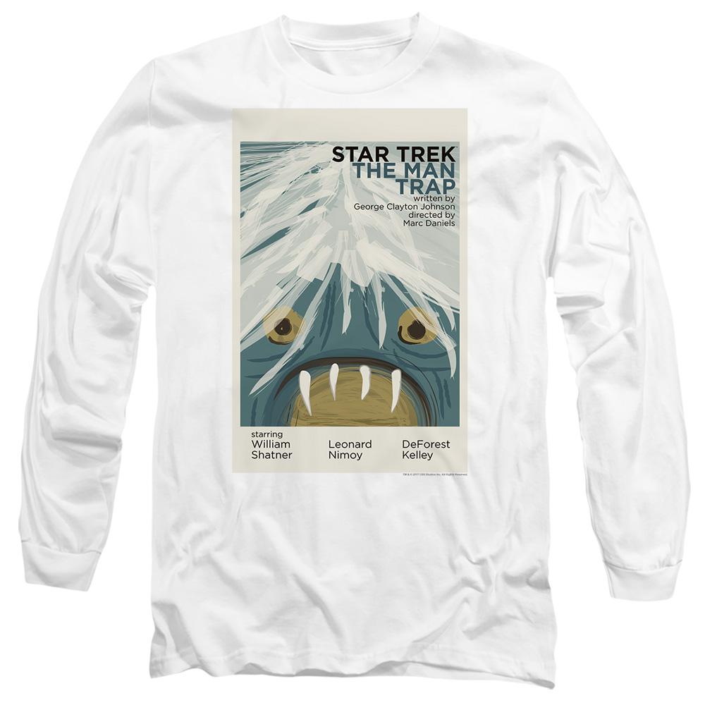 White - Side - Star Trek Unisex Adult The Original Series Episode 1 T-Shirt