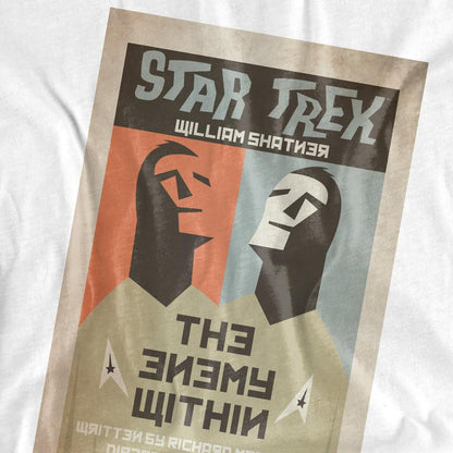 White - Back - Star Trek Unisex Adult The Original Series Episode 5 T-Shirt