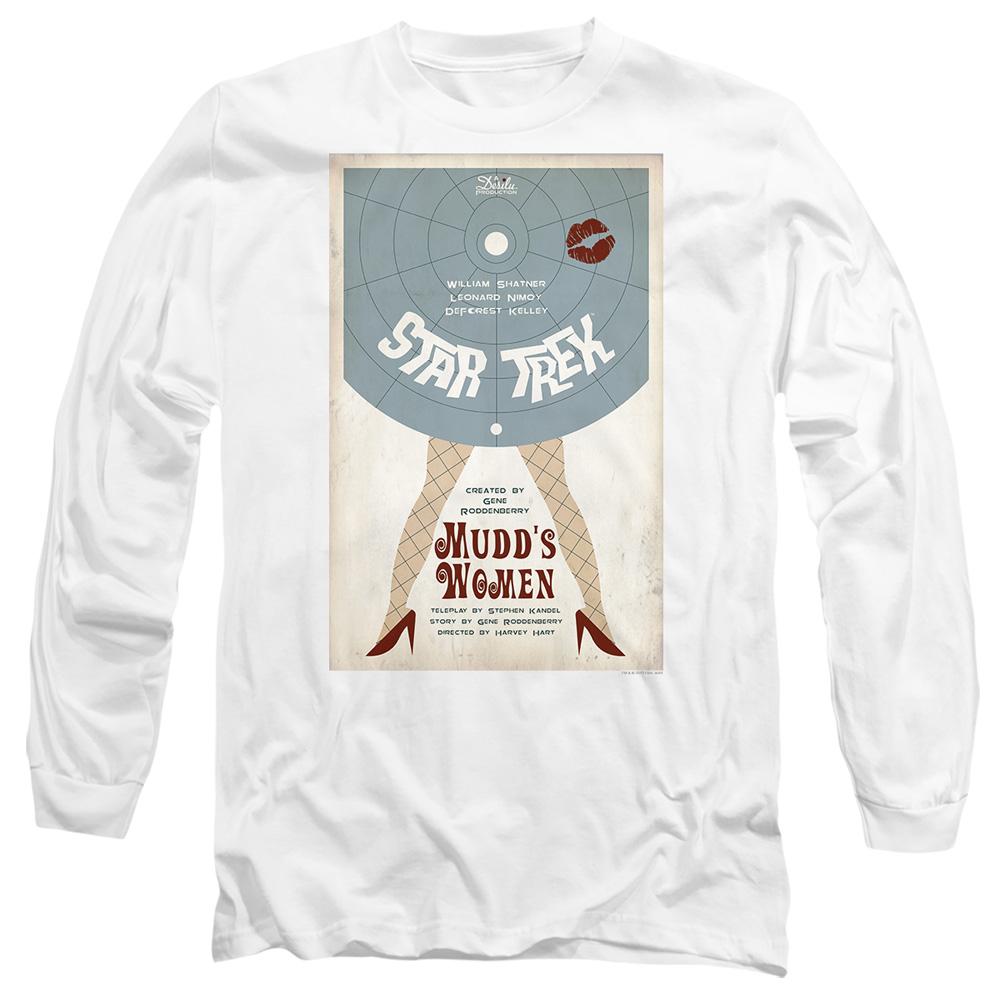 White - Side - Star Trek Unisex Adult The Original Series Episode 6 T-Shirt
