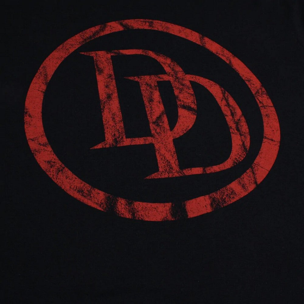 Black - Side - Daredevil Mens Logo T-Shirt