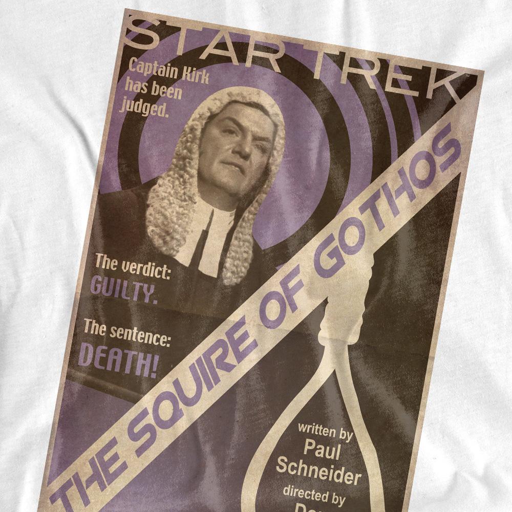White - Back - Star Trek Unisex Adult The Original Series Episode 17 T-Shirt
