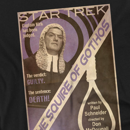 Black - Back - Star Trek Unisex Adult The Original Series Episode 17 T-Shirt