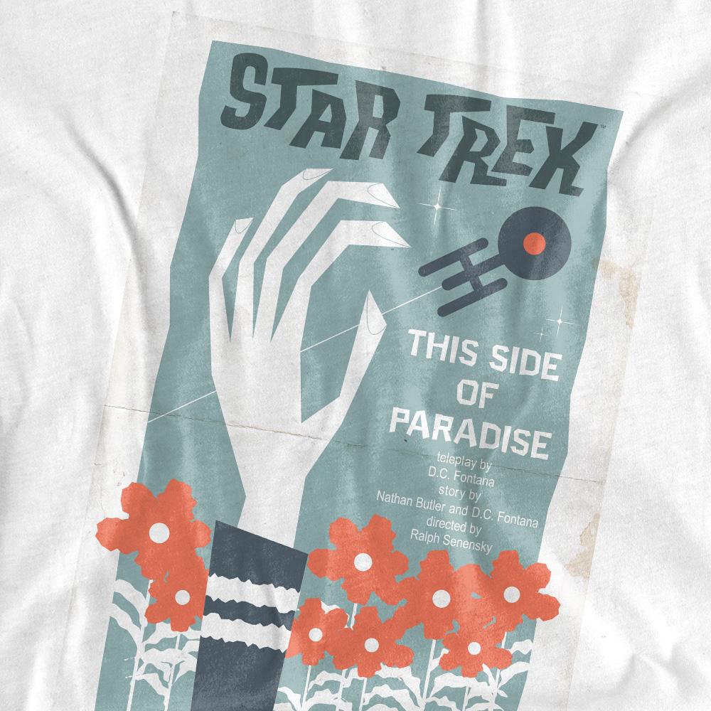White - Back - Star Trek Unisex Adult The Original Series Episode 24 T-Shirt
