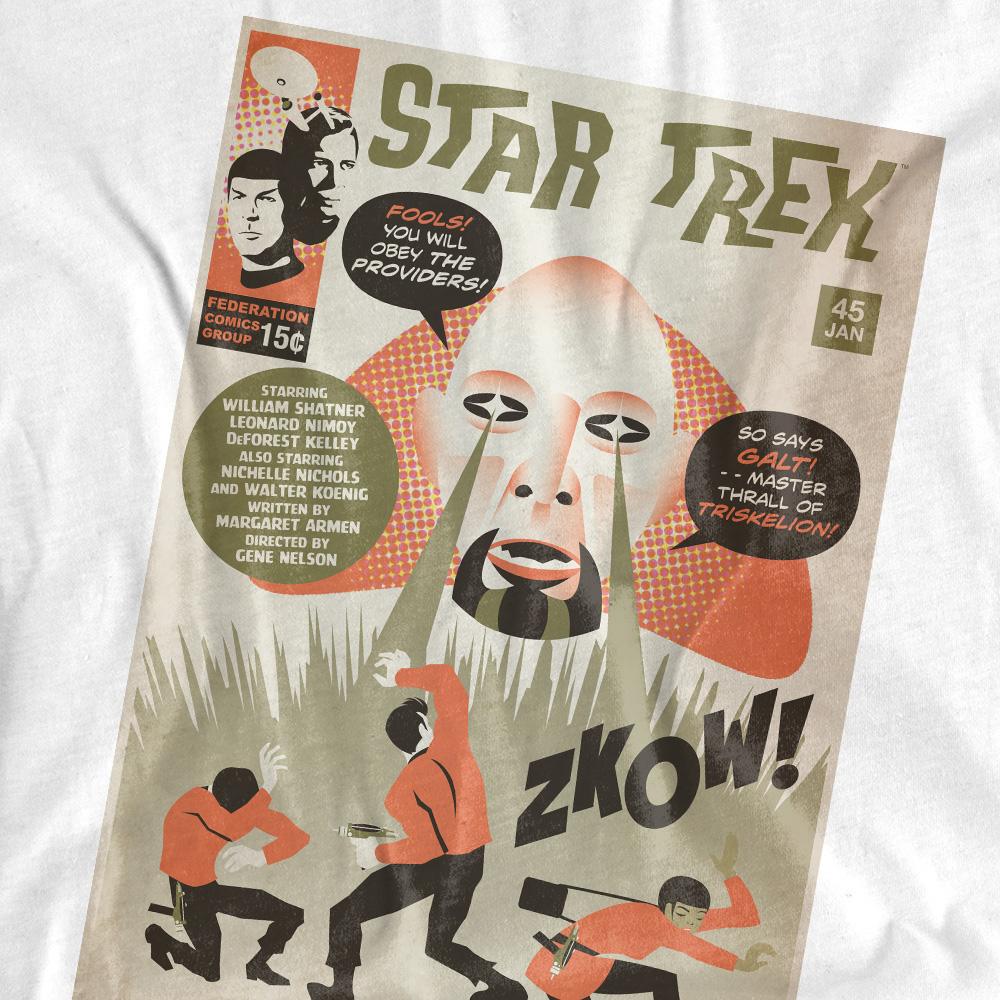 White - Back - Star Trek Unisex Adult The Original Series Episode 45 T-Shirt