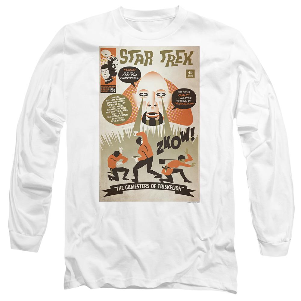 White - Side - Star Trek Unisex Adult The Original Series Episode 45 T-Shirt