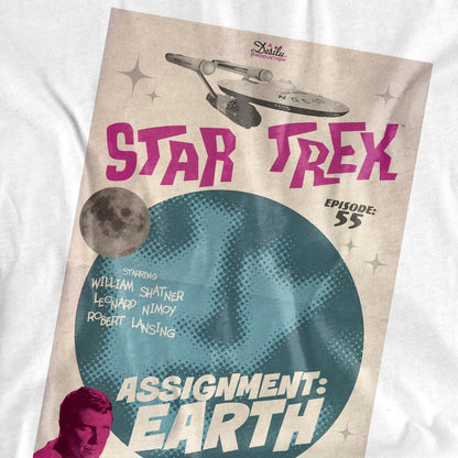 White - Back - Star Trek Unisex Adult The Original Series Episode 55 T-Shirt