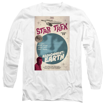 White - Side - Star Trek Unisex Adult The Original Series Episode 55 T-Shirt