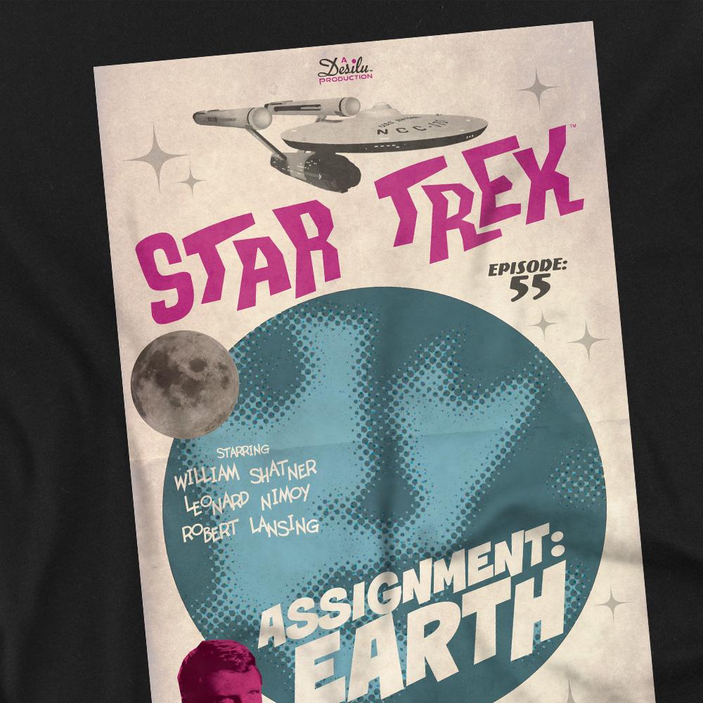 Black - Back - Star Trek Unisex Adult The Original Series Episode 55 T-Shirt