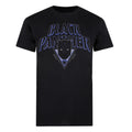 Black - Front - Black Panther Mens Shield Logo T-Shirt