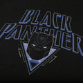 Black - Side - Black Panther Mens Shield Logo T-Shirt