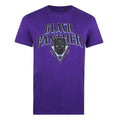 Purple - Front - Black Panther Mens Shield Logo T-Shirt
