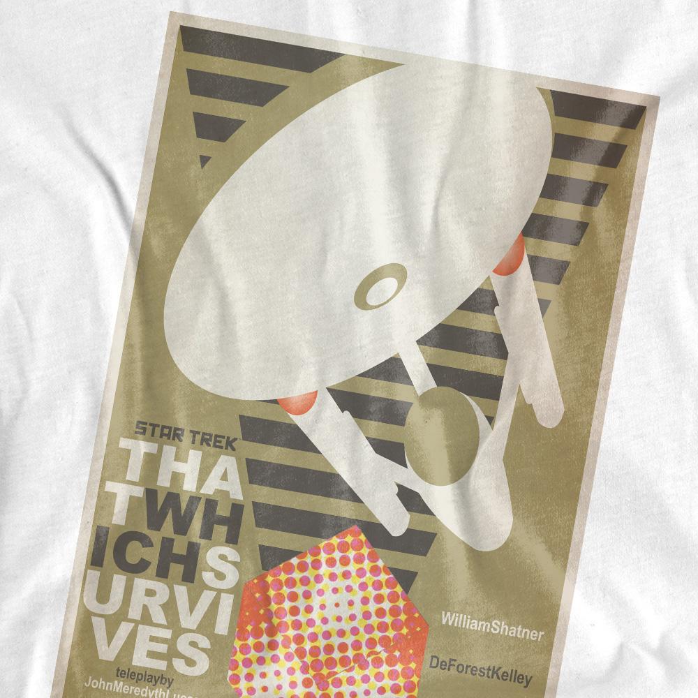 White - Back - Star Trek Unisex Adult The Original Series Episode 72 T-Shirt