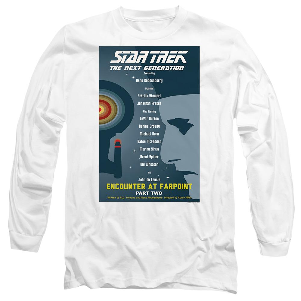White - Side - Star Trek Unisex Adult The Next Generation Season 1 Episode 2 T-Shirt