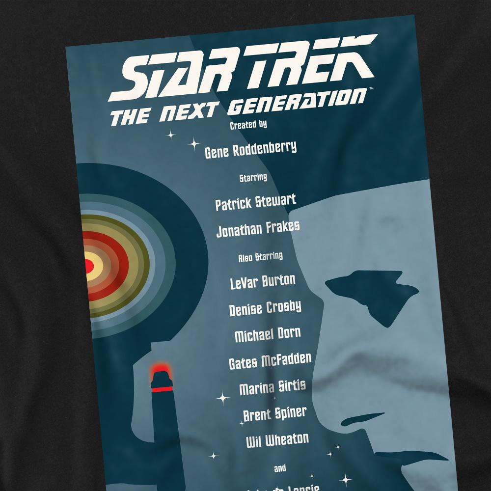Black - Back - Star Trek Unisex Adult The Next Generation Season 1 Episode 2 T-Shirt