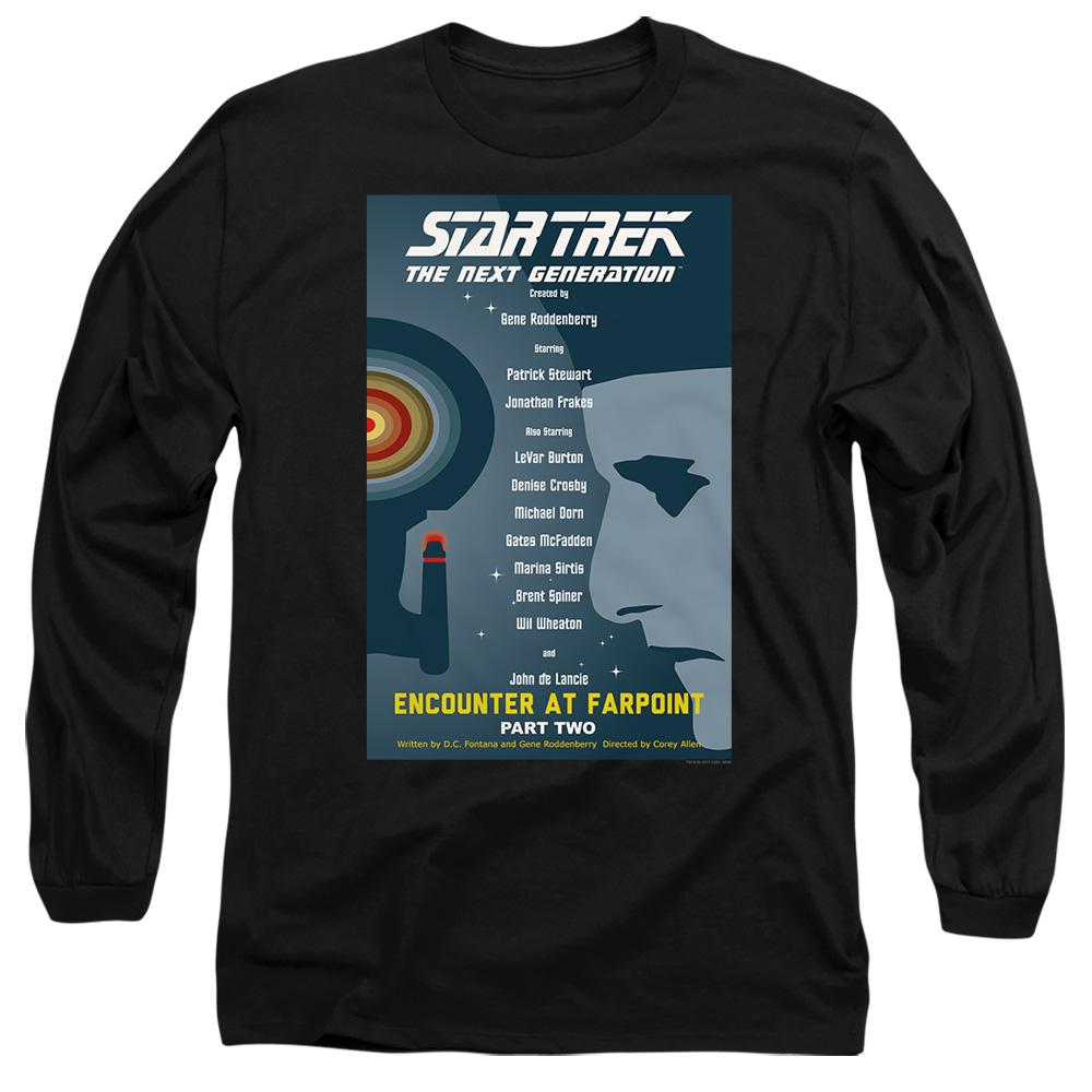 Black - Side - Star Trek Unisex Adult The Next Generation Season 1 Episode 2 T-Shirt